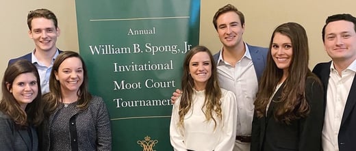 Courtney Carlson at William B Spong Moot Court Tournament February 2020